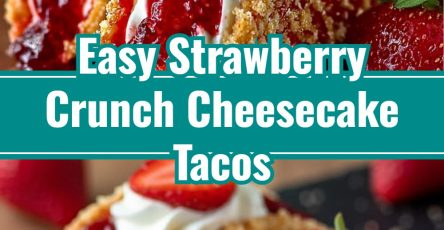 Strawberry Crunch Cheesecake Tacos