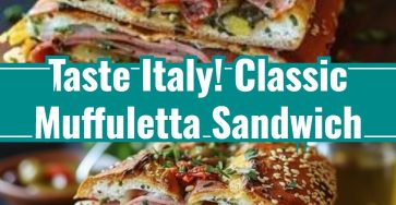 Classic Italian Muffuletta Sandwich