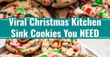 Holiday Chewy Kitchen Sink Cookies