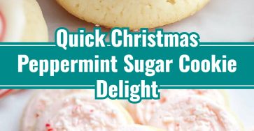 Simple Festive Peppermint Sugar Cookies