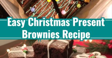 Easy Kid-Friendly Christmas Present Brownies for Family Gifts