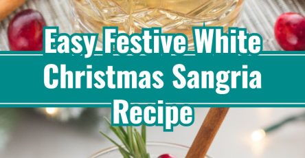 Festive Cranberry Rosemary White Christmas Sangria Recipe
