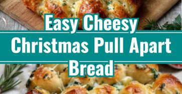 Yummy Cheesy Garlic Pull Apart Christmas Tree Bread Appetizer