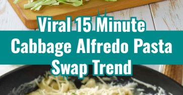Viral 15 Minute Cabbage Alfredo Easy Healthy Dinner Keto Noodles